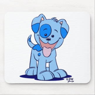 Tapis De Souris Petite mousepad de chiot bleu
