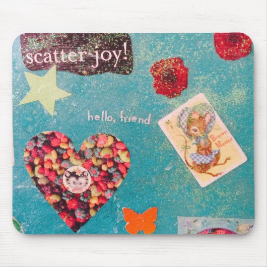 Tapis De Souris Petite protection de souris encourageante douce (Devant)