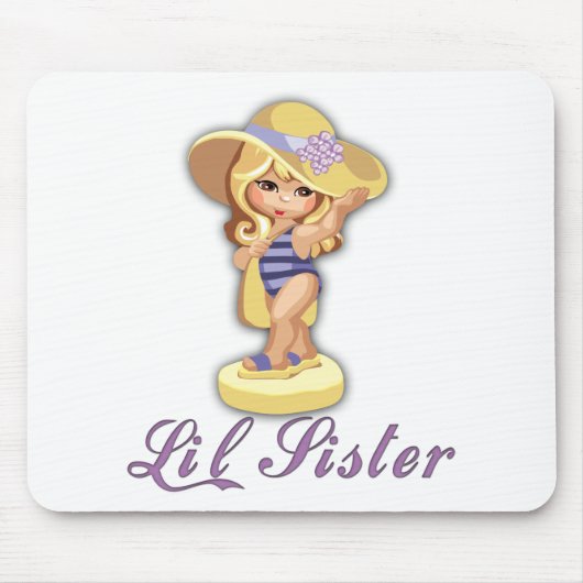 Tapis De Souris Petite soeur de la plage (Devant)
