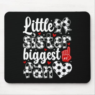 Tapis De Souris Petite Soeur Foot Soeur de Footballeuse
