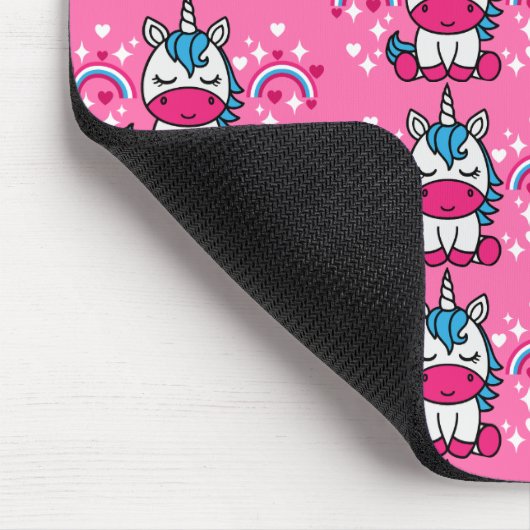 Tapis De Souris Petites Filles Pink Unicorn Pony (Coin)
