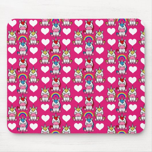 Tapis De Souris Petites filles Unicorn Pony (Devant)