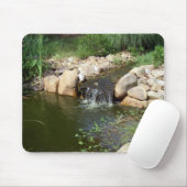 Tapis De Souris Petits étang et cascade Mousepad (Avec souris)