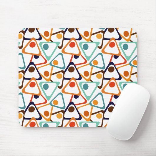 Tapis De Souris Petits triangles les années 70 (Avec souris)