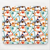 Tapis De Souris Petits triangles les années 70 (Devant)
