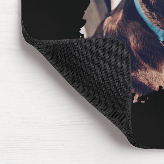 Tapis De Souris Pets Simple Modern Cool Tygraphy Name And Photo (Coin)