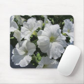 Tapis De Souris Pétunias blancs (Avec souris)