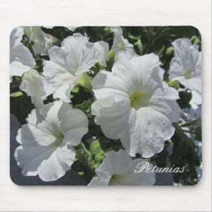 Tapis De Souris Petunias blancs