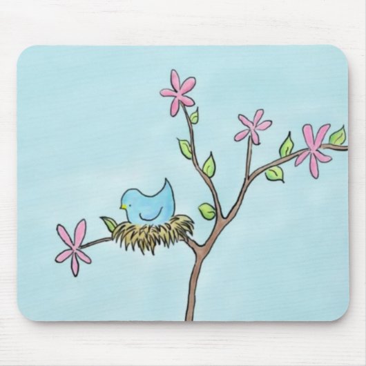 Tapis De Souris Peu de birdie Mousepad (Devant)