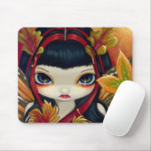 Tapis De Souris "Peu de feuille d'automne" Mousepad (Avec souris)