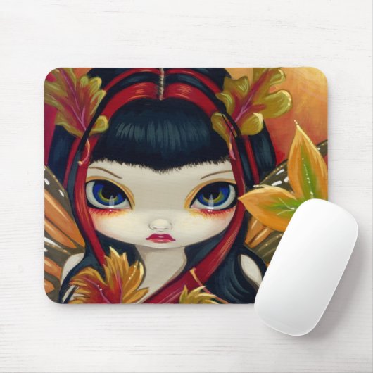 Tapis De Souris "Peu de feuille d'automne" Mousepad (Avec souris)