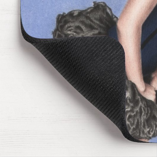 Tapis De Souris Peu d'étoile bleue Mousepad (Coin)