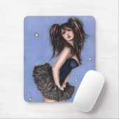 Tapis De Souris Peu d'étoile bleue Mousepad (Avec souris)