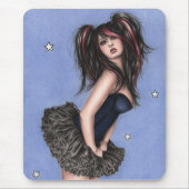 Tapis De Souris Peu d'étoile bleue Mousepad (Devant)