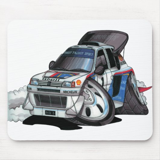 Tapis De Souris Peugeot 205 Turbo 16 (Devant)