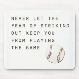 Tapis De Souris peur de frapper un inspirant baseball moderne