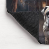 Tapis De Souris Peur d'Halloween Bulldog (Coin)