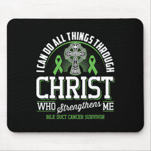 Tapis De Souris Peut faire toutes choses par le Christ Cancer des