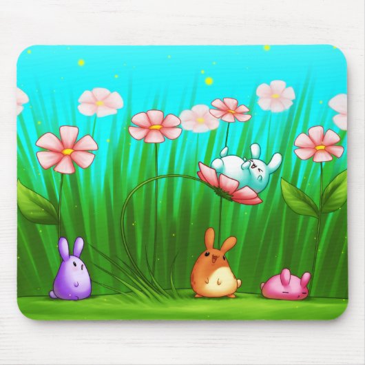 Tapis De Souris Peut fleurir l'amusement Mousepad (Devant)