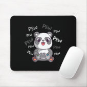 Tapis De Souris Pew Pew Pew Pew Cute Panda jeu vidéo (Avec souris)