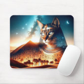 Tapis De Souris Pharaon Chat du Désert (Avec souris)