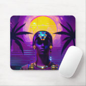 Tapis De Souris Pharaon Synthwave (Avec souris)