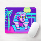 Tapis De Souris Pharaon Synthwave (Avec souris)
