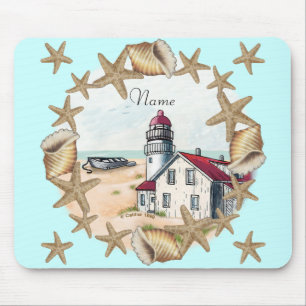 Tapis De Souris Phare Coquillage