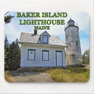 Tapis De Souris Phare de Baker Island, Maine Mousepad