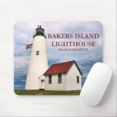 Tapis De Souris Phare de Bakers Island, Massachusetts Mousepad (Avec souris)