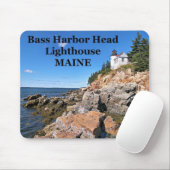 Tapis De Souris Phare de Bass Harbour Head, Maine Mousepad (Avec souris)