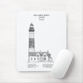 Tapis De Souris Phare de Big Sable Point - Michigan - BD (Avec souris)