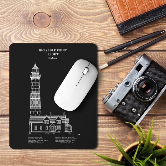 Tapis De Souris Phare de Big Sable Point - Michigan – PD