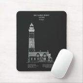 Tapis De Souris Phare de Big Sable Point - Michigan – PD (Avec souris)
