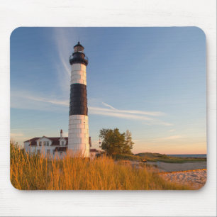 Tapis De Souris Phare de Big Sable Point sur le lac Michigan 3