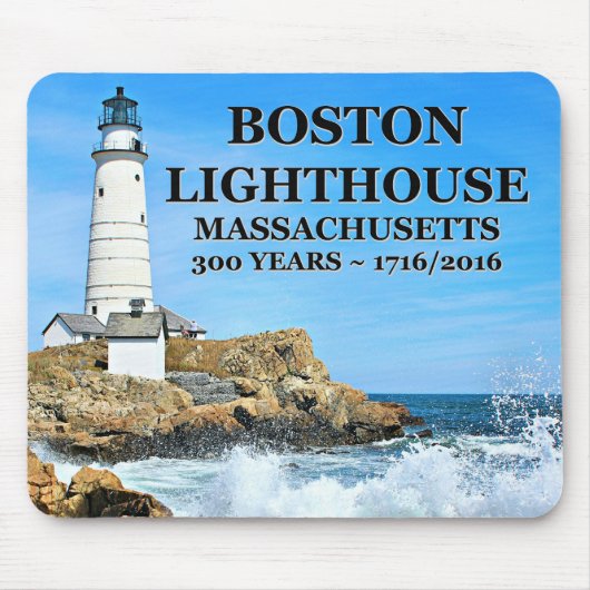 Tapis De Souris Phare de Boston, Massachusetts (Devant)