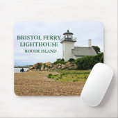 Tapis De Souris Phare de Bristol Ferry, Rhode Island Mousepad (Avec souris)