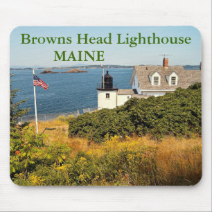 Tapis De Souris Phare de Browns Head, Maine Mousepad