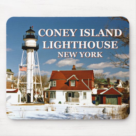 Tapis De Souris Phare de Coney Island, New York Mousepad (Devant)