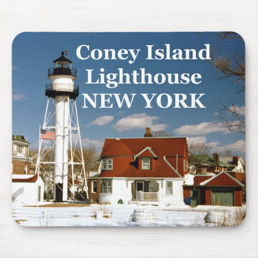 Tapis De Souris Phare de Coney Island, New York Mousepad (Devant)