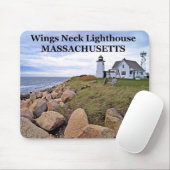 Tapis De Souris Phare de cou d'ailes, le Massachusetts Mousepad (Avec souris)
