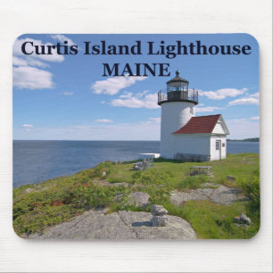 Tapis De Souris Phare de Curtis Island, Maine Mousepad