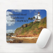 Tapis De Souris Phare de Diamond Head, O'ahu, Hawai'i Mousepad (Avec souris)