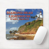 Tapis De Souris Phare de Diamond Head, O'ahu, Hawai'i Mousepad (Avec souris)