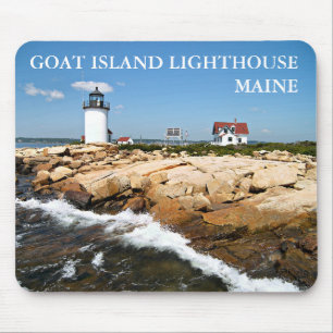 Tapis De Souris Phare de Goat Island, Maine Mousepad