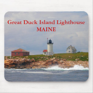 Tapis De Souris Phare de Great Duck Island, Maine Mousepad