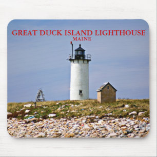 Tapis De Souris Phare de Great Duck Island, Maine Mousepad
