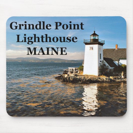 Tapis De Souris Phare de Grindle Point, Maine Mousepad (Devant)