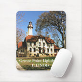 Tapis De Souris Phare de Grosse Point, Illinois Mousepad (Avec souris)