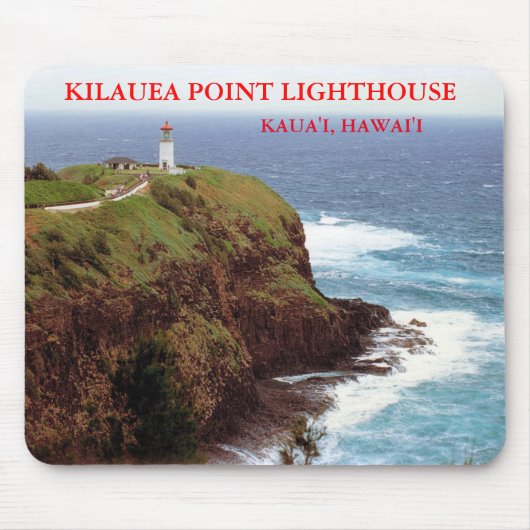 Tapis De Souris Phare de Kilauea Point, Kauai, Hawaii Mousepad (Devant)